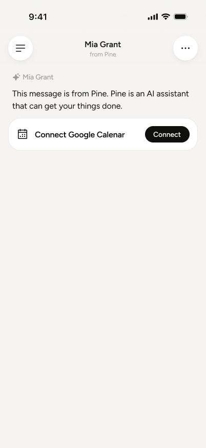 Scoped calendar permission