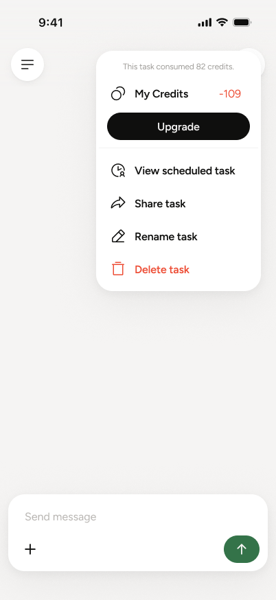 Task scheduling settings